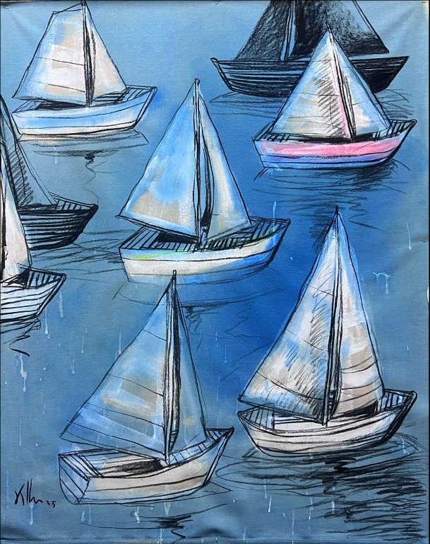 Untitled — Kcho, Mixta sobre lienzo