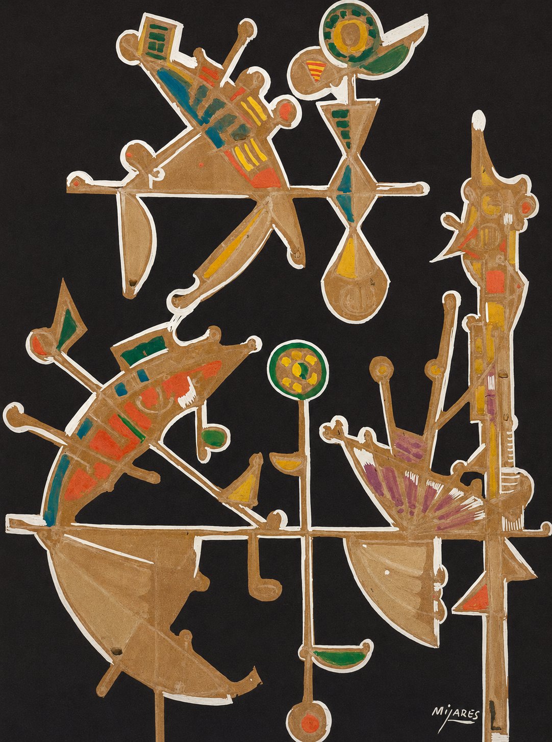 Untitled — José María Mijares, Tinta sobre cartulina