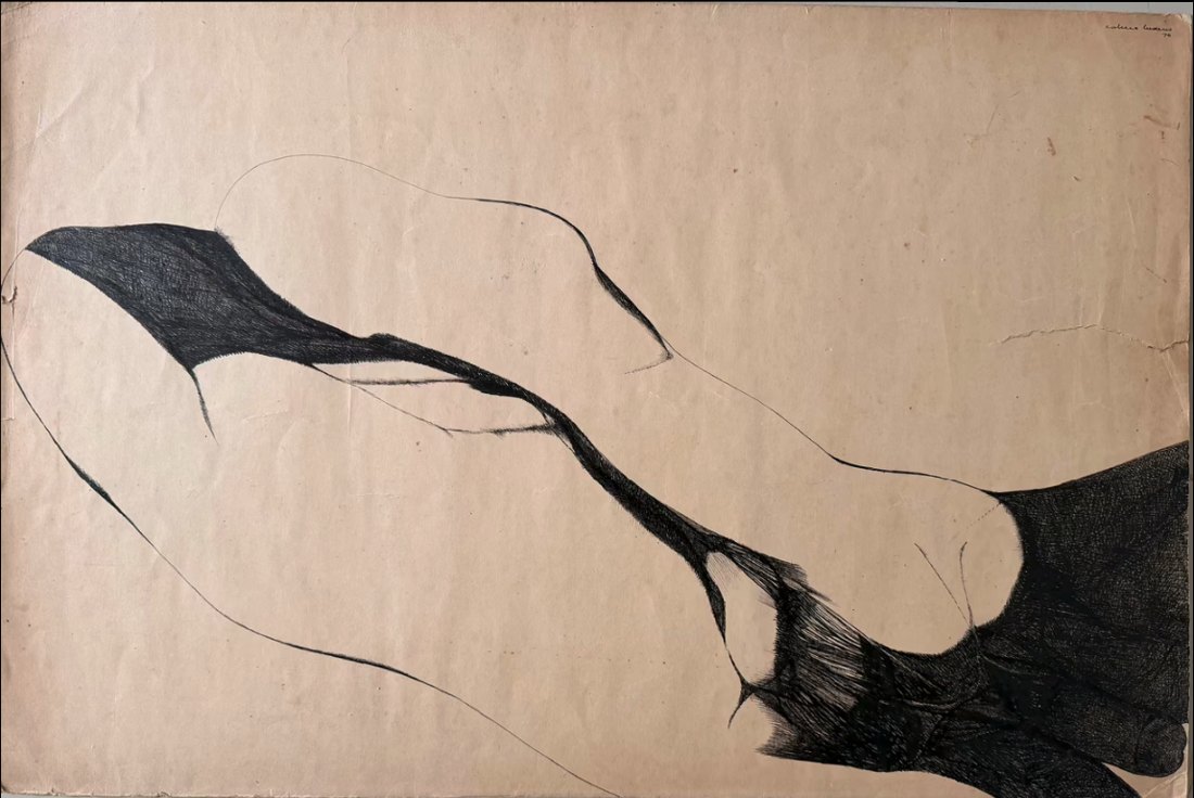 Torso — Servando Cabrera Moreno, Tinta sobre cartulina