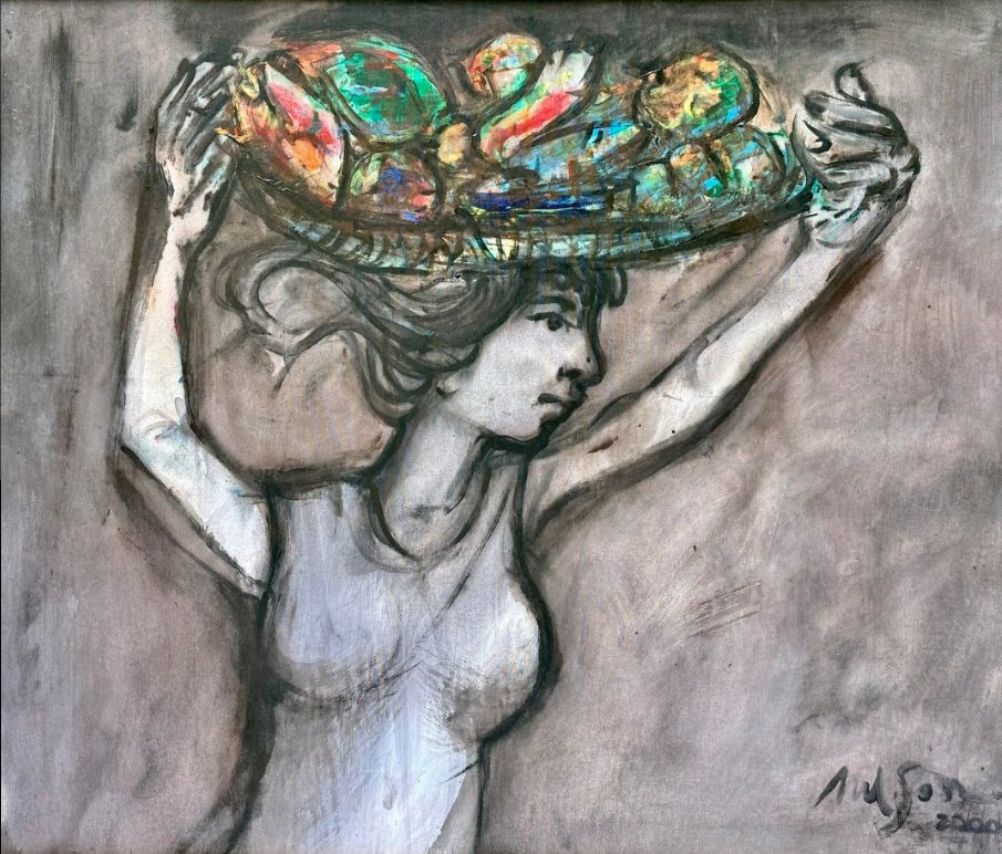 Untitled — Nelson Domínguez, Óleo sobre lienzo