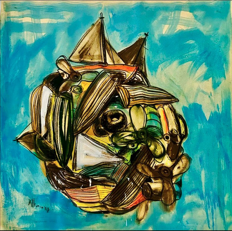 Untitled — Kcho, Mixta sobre lienzo