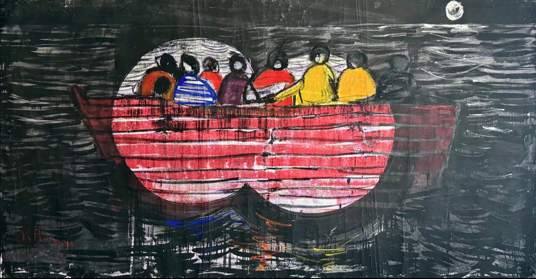 Untitled — Kcho, Mixta sobre lienzo