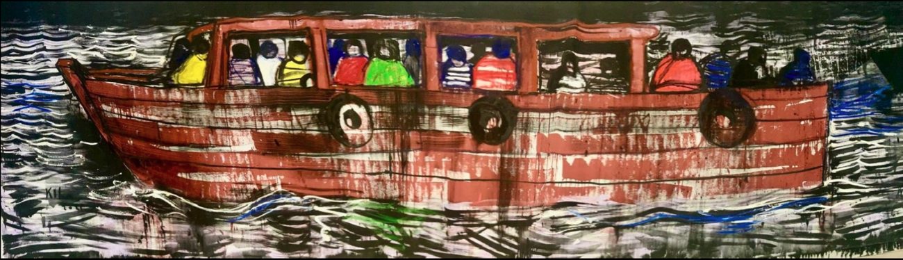 Untitled — Kcho, Mixta sobre lienzo