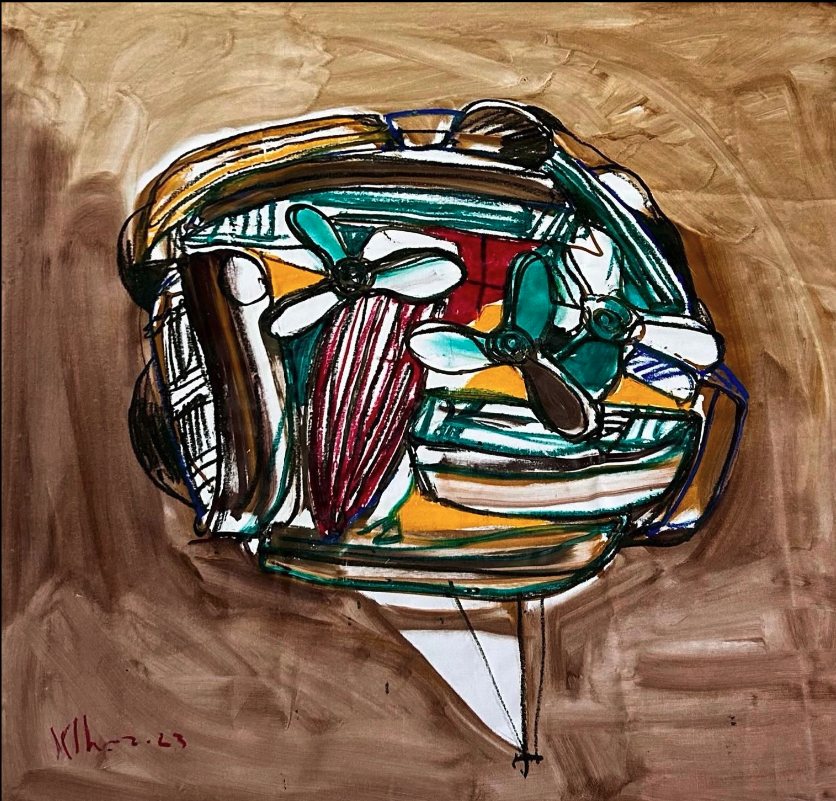 Caracol — Kcho, Mixta sobre lienzo
