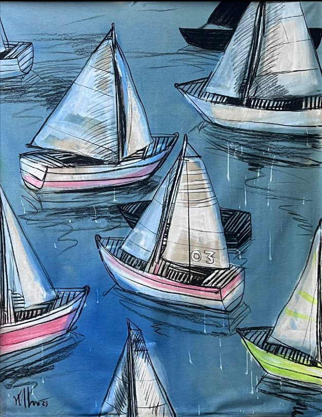Untitled — Kcho, Mixta sobre tela