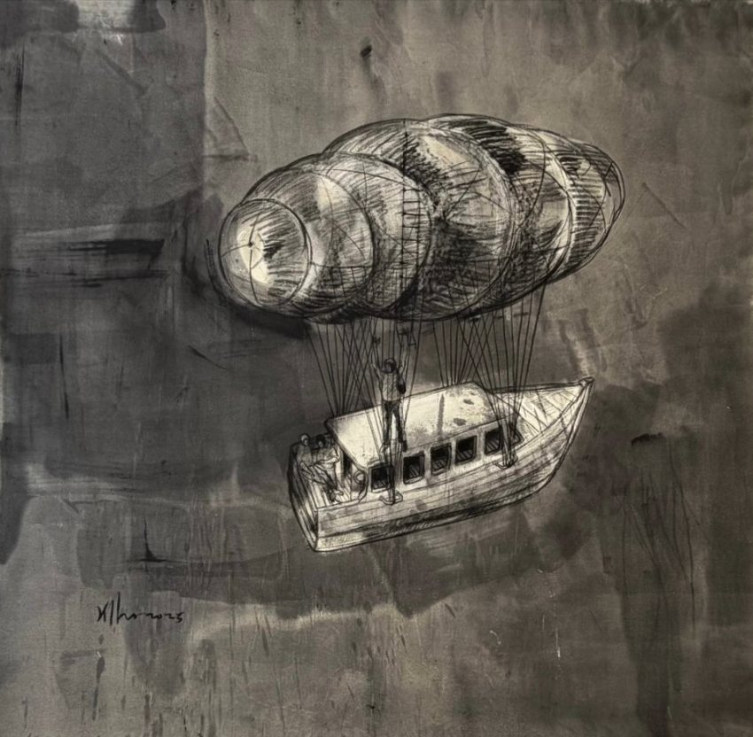 Untitled — Kcho, Mixta sobre lienzo