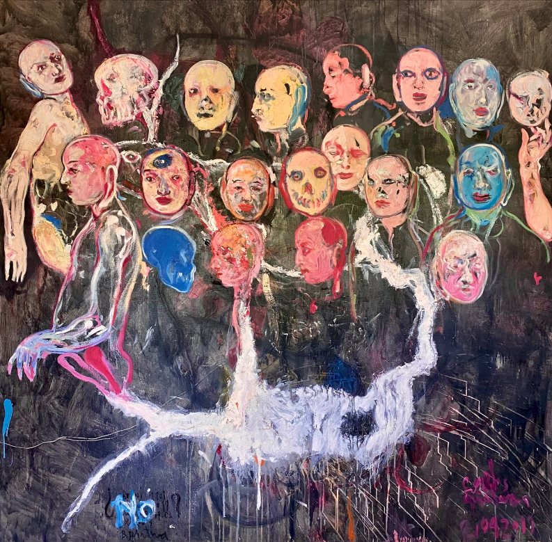 Untitled — Carlos Quintana, Óleo sobre lienzo
