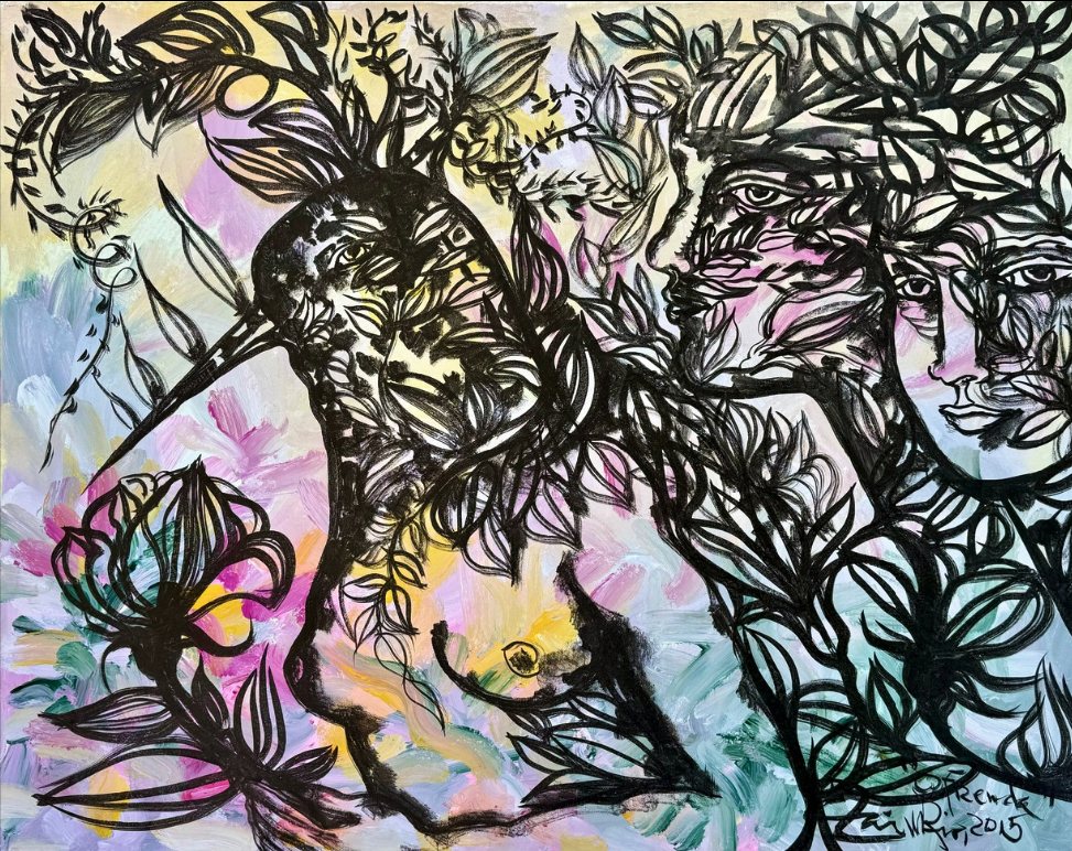 Ofrenda — Zaida del Río, Acrílico sobre lienzo