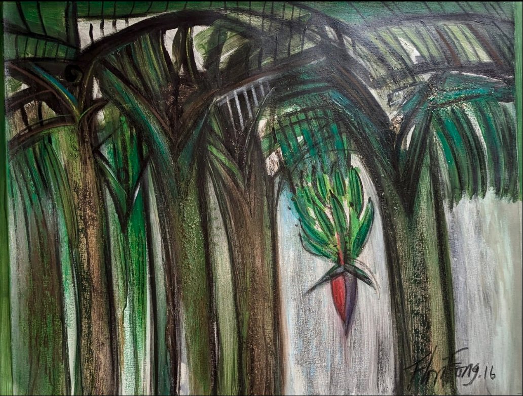 Platanales — Flora Fong, Mixta sobre lienzo
