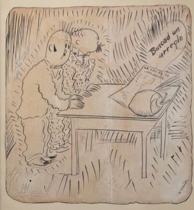 Untitled (5) — Eduardo Abela, Tinta sobre tela
