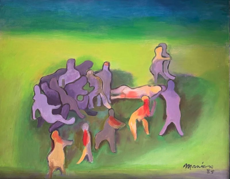 De la serie «Fiesta del amor» — Mariano Rodríguez, Acrílico sobre lienzo