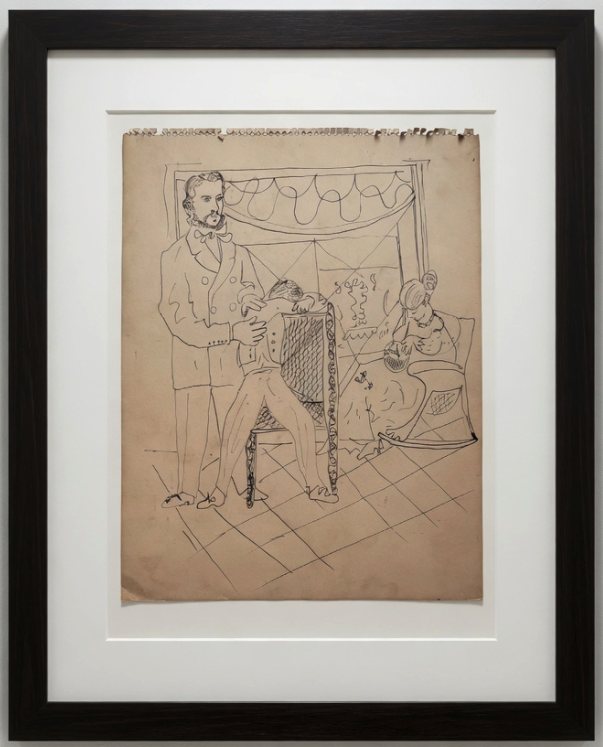 Untitled — Mariano Rodríguez, Tinta sobre cartulina
