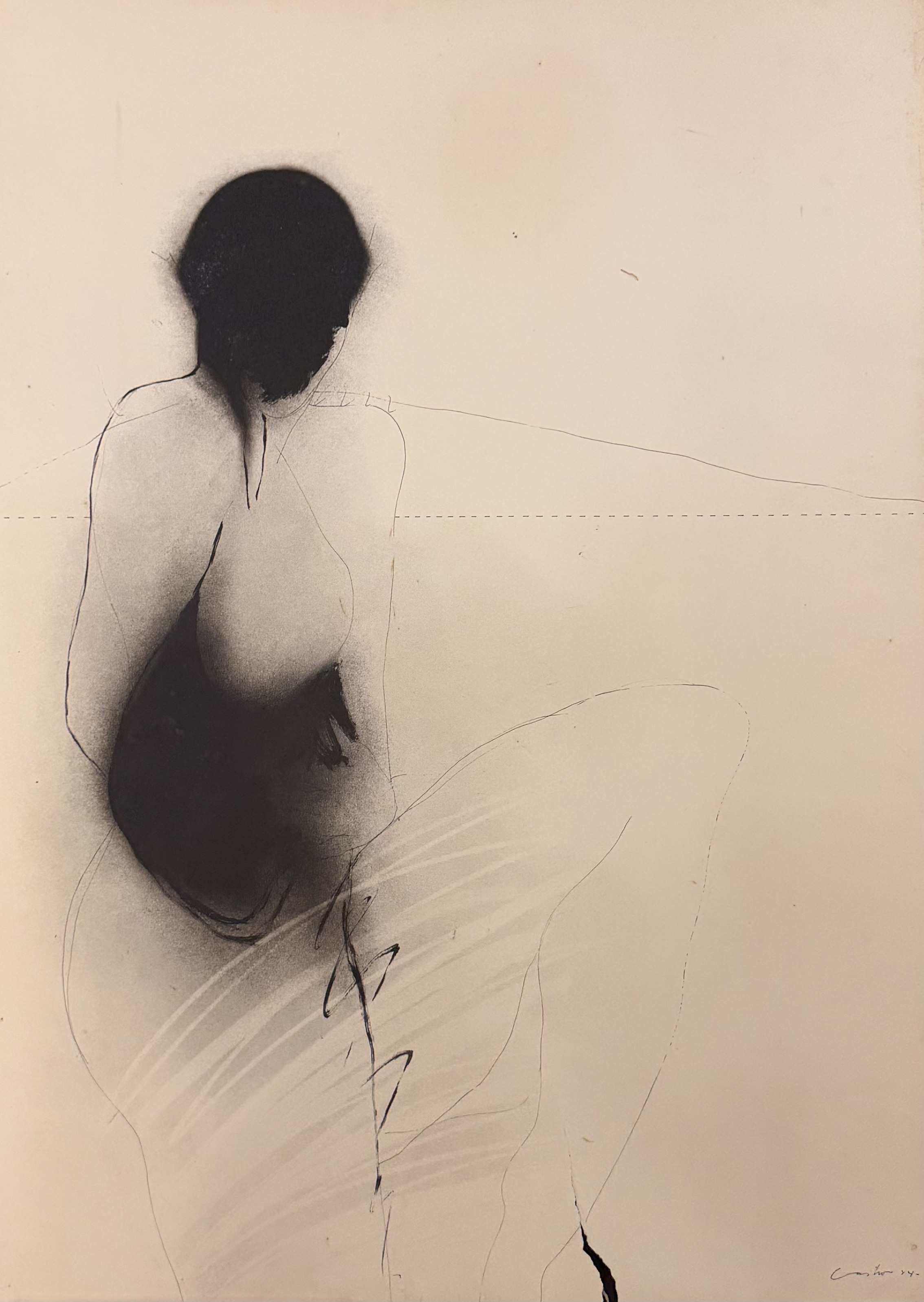 Untitled — Humberto Castro, Dibujo sobre cartulina