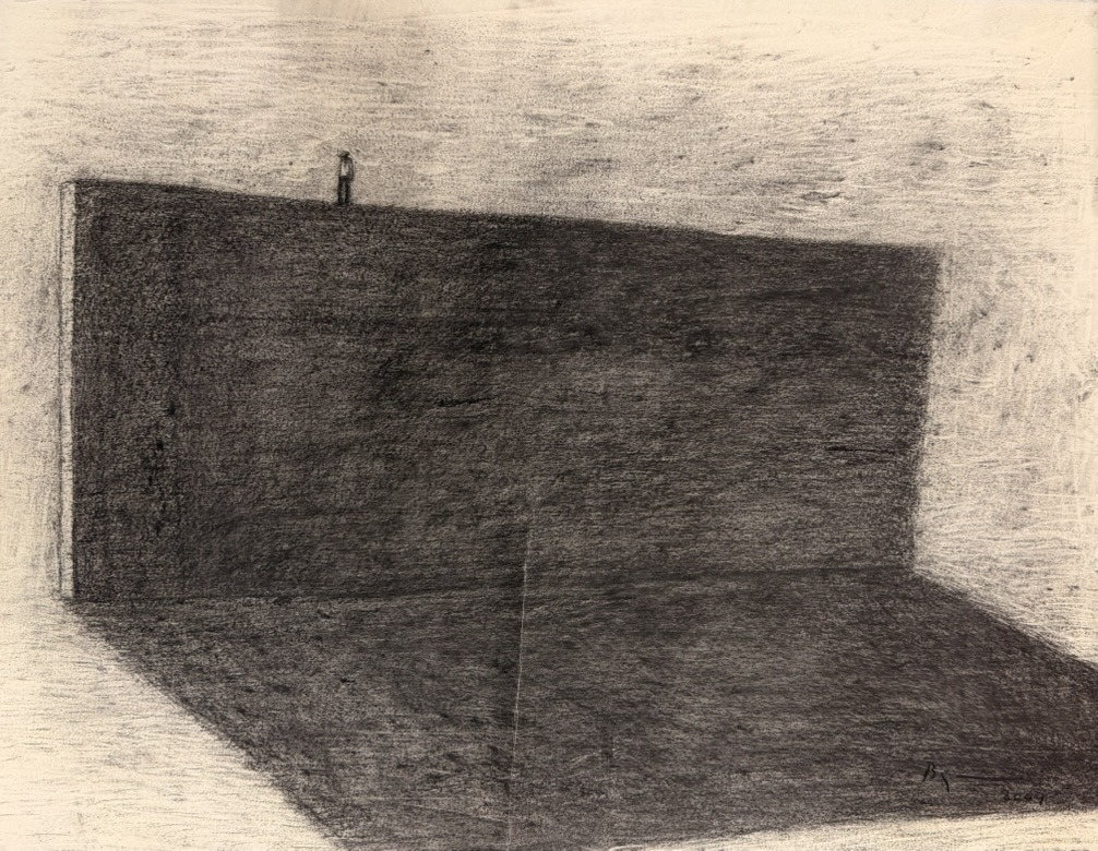 Untitled — Agustín Bejarano, Carboncillo sobre cartulina