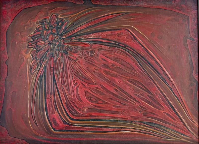 Mariposa — Alfredo Sosabravo, Óleo sobre lienzo