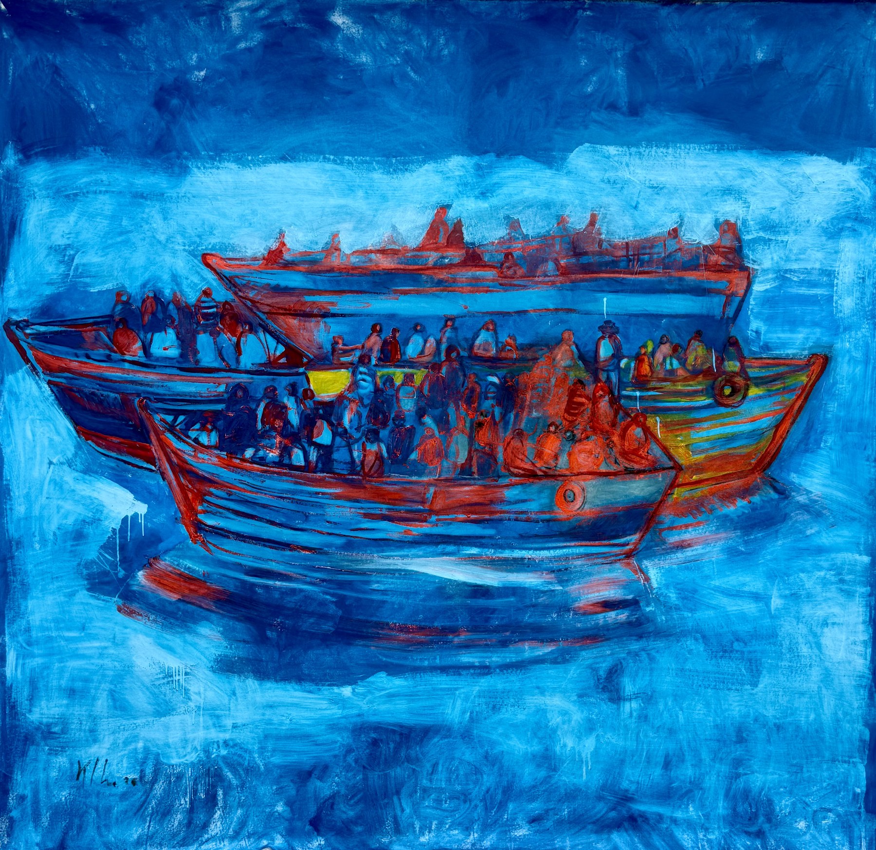 Untitled — Kcho, Mixta sobre tela