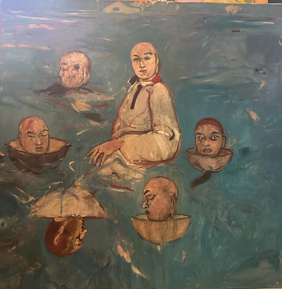 Untitled — Carlos Quintana, Óleo sobre lienzo