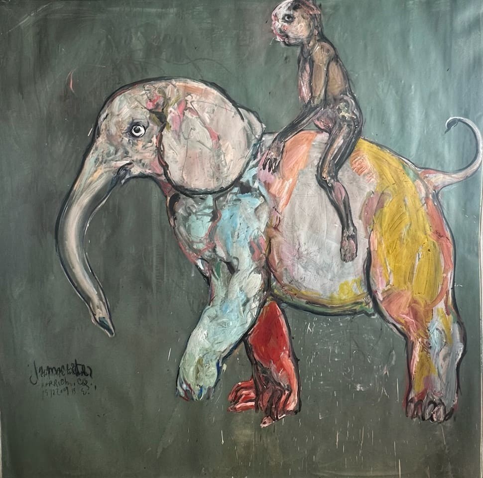 Untitled — Carlos Quintana, Óleo sobre lienzo