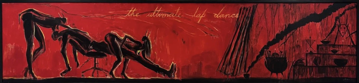 The Ultimate Lap Dance — José Bedía, Acrílico sobre tela