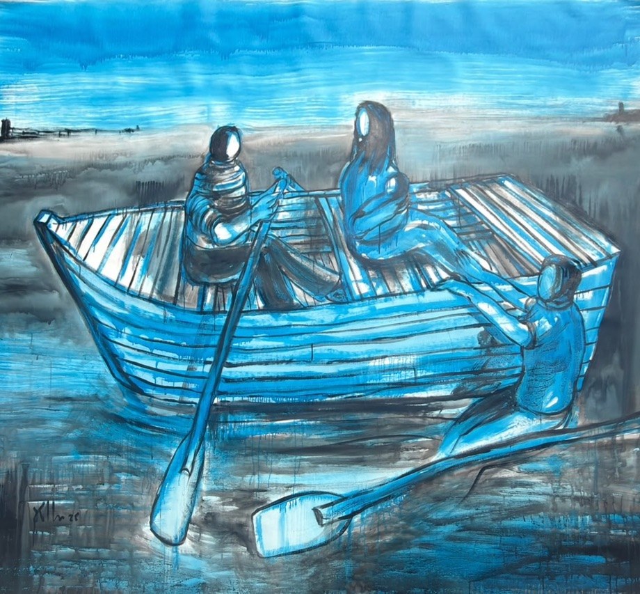 Untitled — Kcho, Óleo sobre lienzo